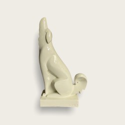 Adnet, chien craquelé Art Deco