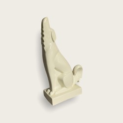 Adnet, chien craquelé Art Deco