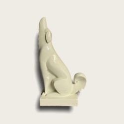 Adnet, chien craquelé Art Deco