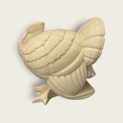 Dindon Lemanceau, craquelé art deco