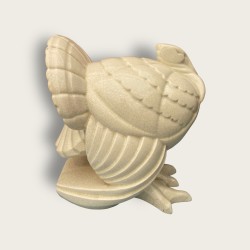 Dindon Lemanceau, craquelé art deco