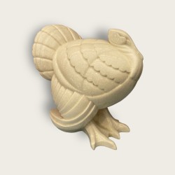 Dindon Lemanceau, craquelé art deco