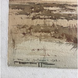 Pierre Brette, bord de mer en Normandie